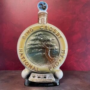 Vintage Bing Crosby National Pro-Am 29th Decanter – Beam 100 Month Old Bourbon